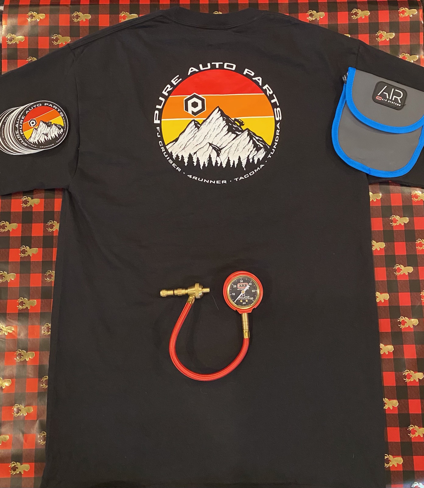 ARB Tire Deflator & Pure FJ Overlanding T-Shirt+Sticker Gift Set ARB Tire Deflator & Pure FJ Overlanding T-Shirt+Sticker Gift Set